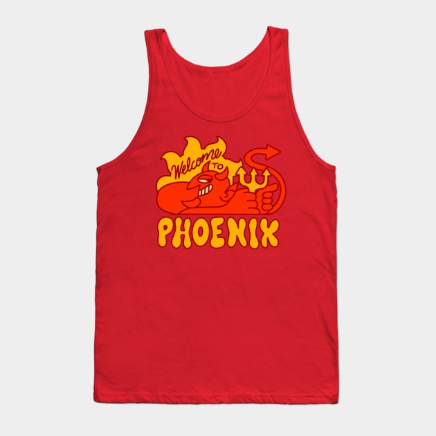 Phoenix - Hotter Than Hell Tank Top by sombreroinc